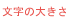 文字の大きさ