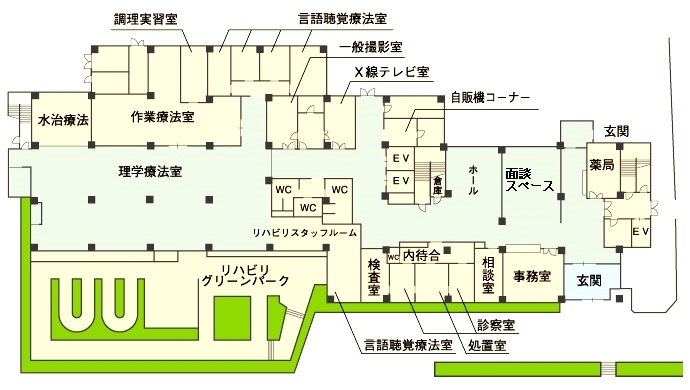 【1F】受付・リハビリテーション室